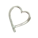 COLGANTE CORAZÓN 12x14MM 3 BRILLANTES 0.015 CT TW H-SI