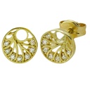 PENDIENTES CUCHILLA ORO BLANCO BRILLANTE 3.5MM 0.34 CT TW VS-H.