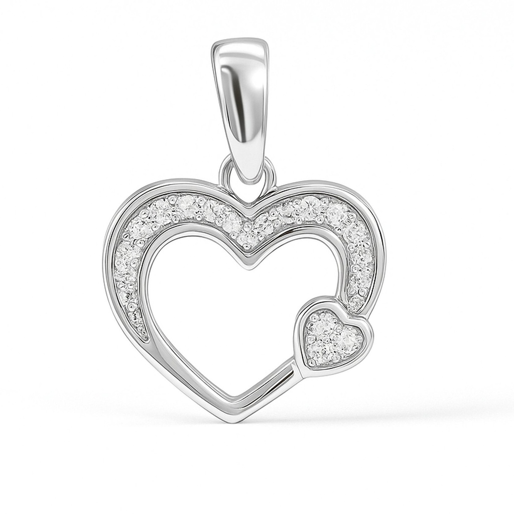 COLGANTE CORAZON 14*10MM 18/0.04 H-SI