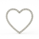 COLGANTE CORAZÓN 15x13MM 44 BRILLANTES 0.14 H-SI