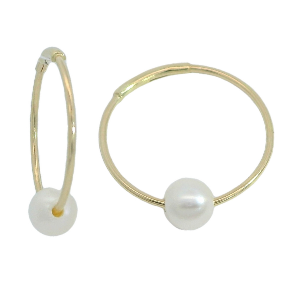 ARO 14MM CON PERLA  DE 4/4.5MM