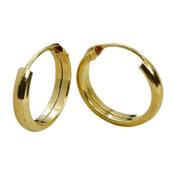 11x2MM HOOP EARRINGS.
