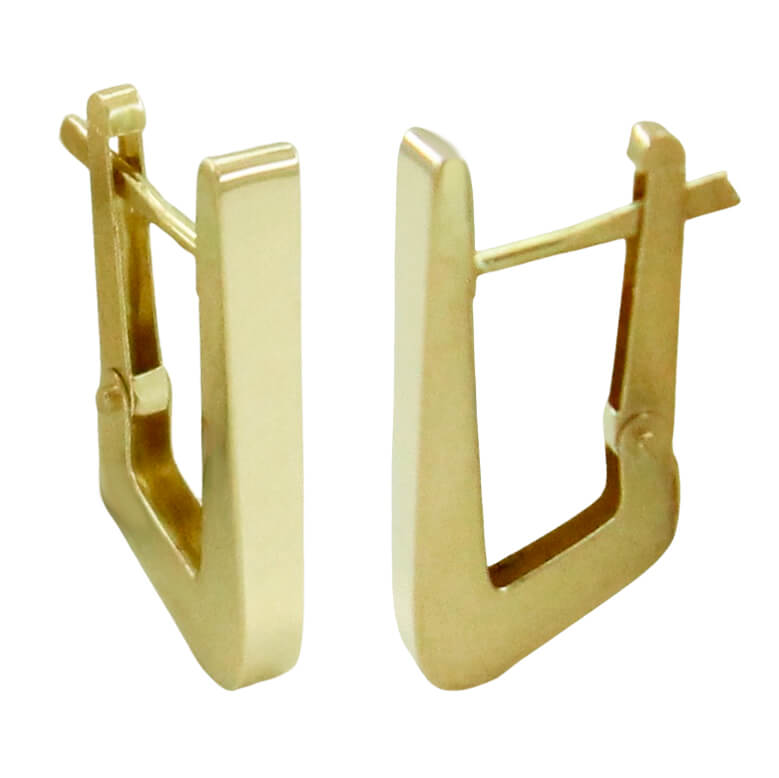 18X3MM SQUARE HOOP EARRINGS.