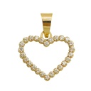 12MM CZ HEART PENDANT.