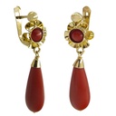 CORAL REEF COLOR EARRINGS .30MM.