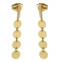 CIRCLES DANGLING EARRINGS.25MM.