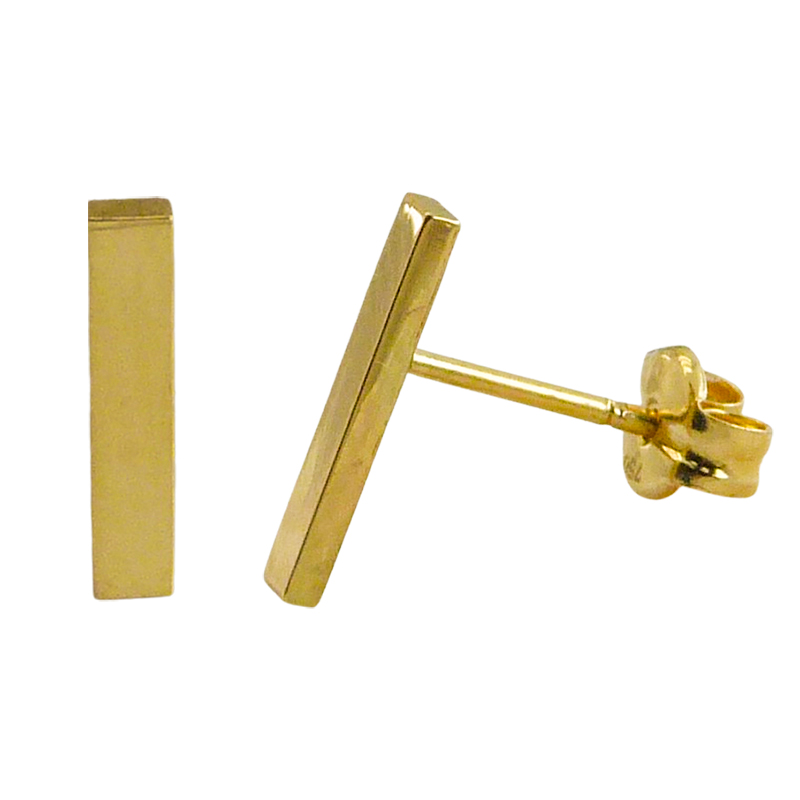 10x2MM BAR PUSHBACK EARRINGS