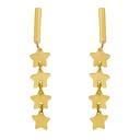 PENDIENTES BARRA Y ESTRELLAS.25MM.PRESION