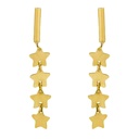 PENDIENTES BARRA Y ESTRELLAS.25MM.PRESION