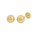 PENDIENTES BOLA LISA 3MM.TORNILLO