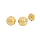 PENDIENTES BOLA LISA 4MM .TORNILLO.