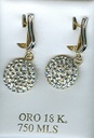 PENDIENTES BOLA TALLADA 4MM.TORNILLO.
