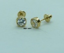 2MM DIAMOND STUD EARRINGS VS-H 0.06 CT TW