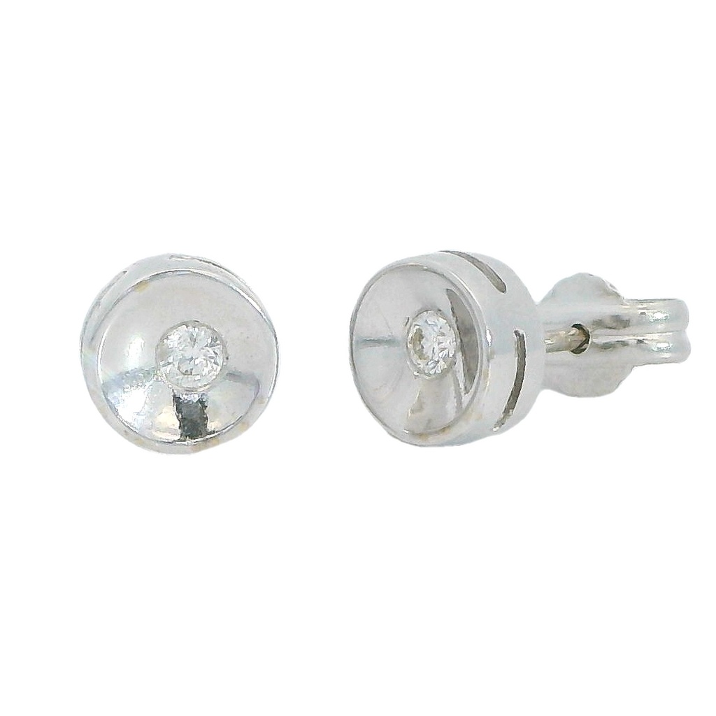 2MM STUD DIAMONDS EARRINGS VS-H 0.06 CT TW.