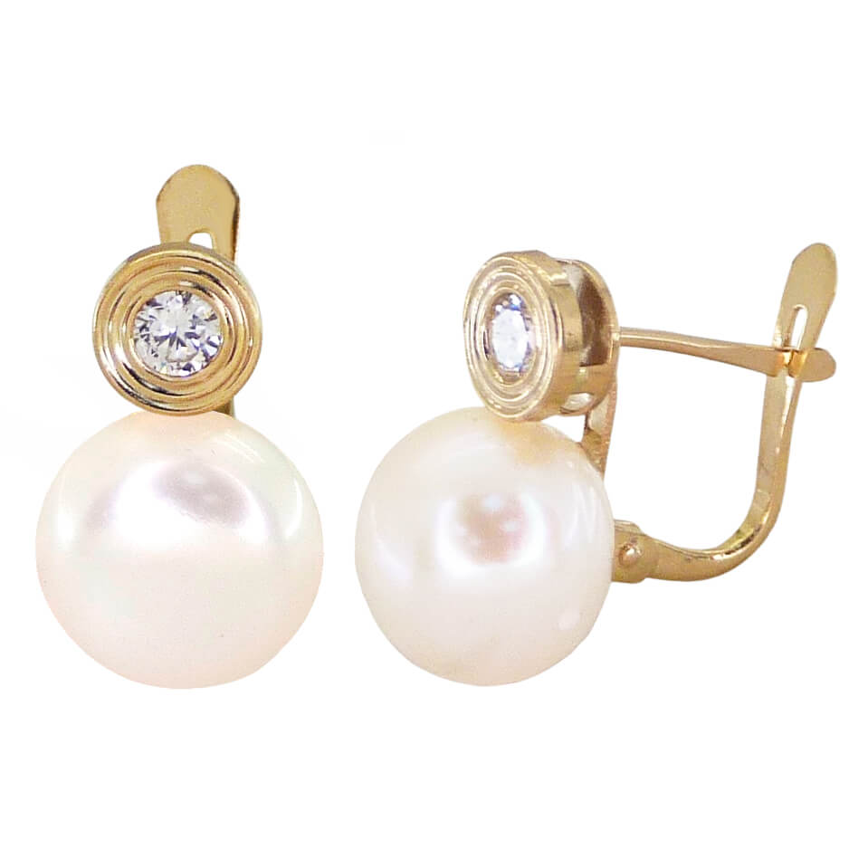 PENDIENTES CHATON 6MM PERLA BOTÓN 10MM .CATALAN