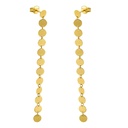 50MM CIRCLES DANGLING EARRINGS.