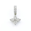 1.5MM AND 1MM  DIAMOND PENDANT.H SI 0.02 CT TW 
