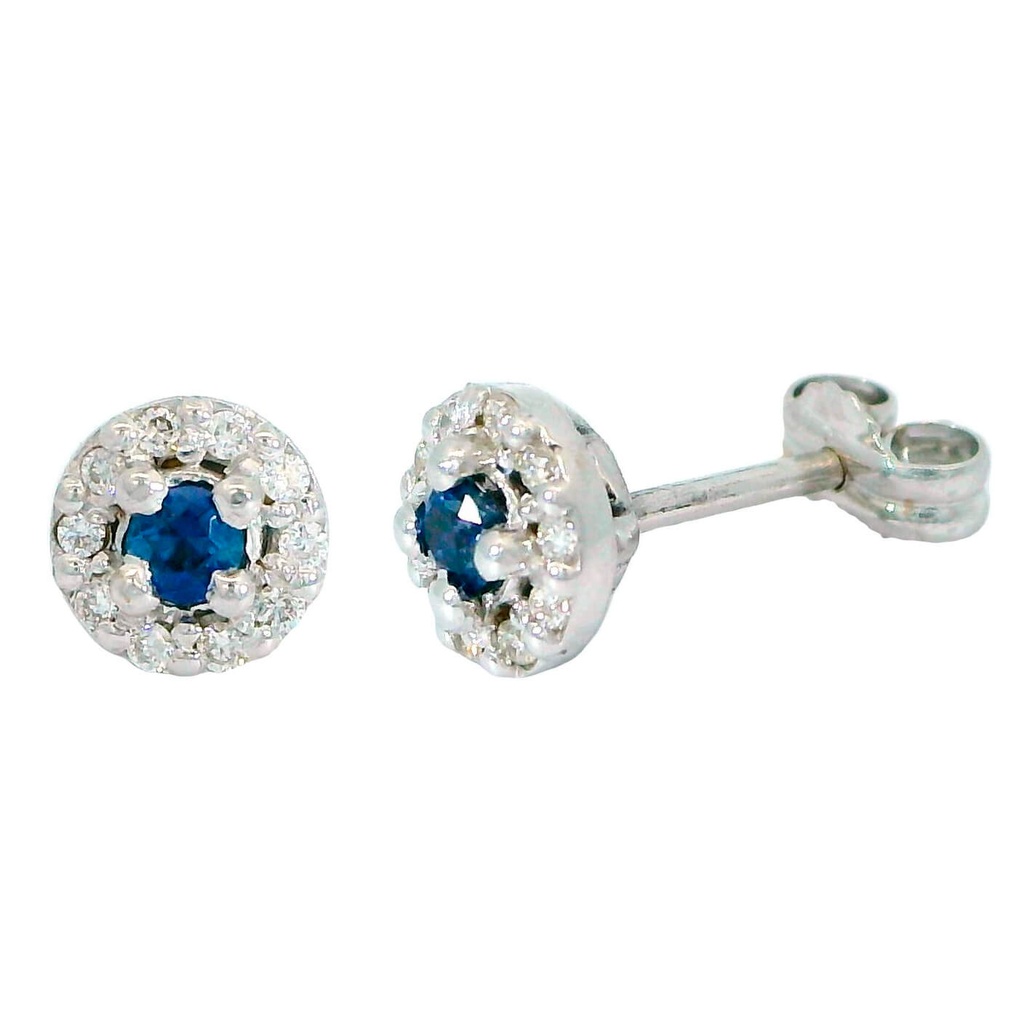 PENDIENTES CUAJO 2.5MM 20 BRILLANTES 1MM H-SI 0.10 CT TW