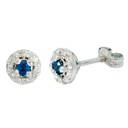 PENDIENTES CUAJO 2.5MM 20 BRILLANTES  1MM H-SI 0.10 CT