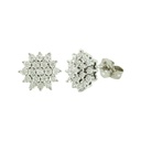 PENDIENTES CUAJO 6'5MM, BRILLANTES Di 38 RD 0.18 SI-H.0.18 CT TW.