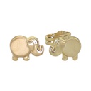 8MM ELEPHANT STUD EARRINGS.PUSHBACK.