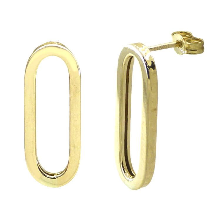 20MM LINK EARRINGS.PUSHBACK.