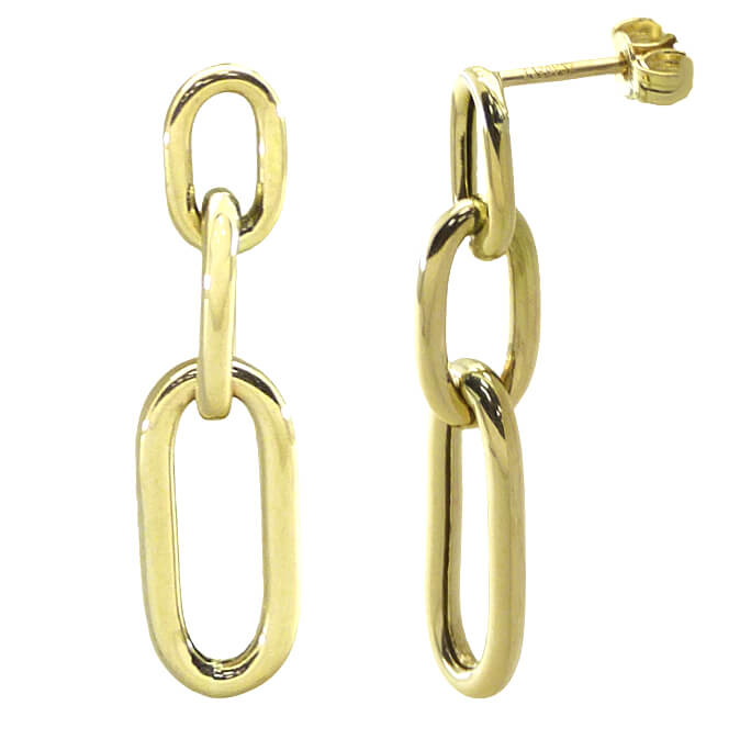 25MM LINKS DANGLING EARRINGS.
