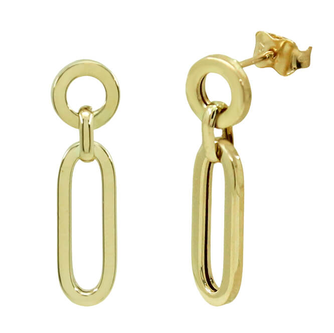 27MM LINKS DANGLING EARRINGS.