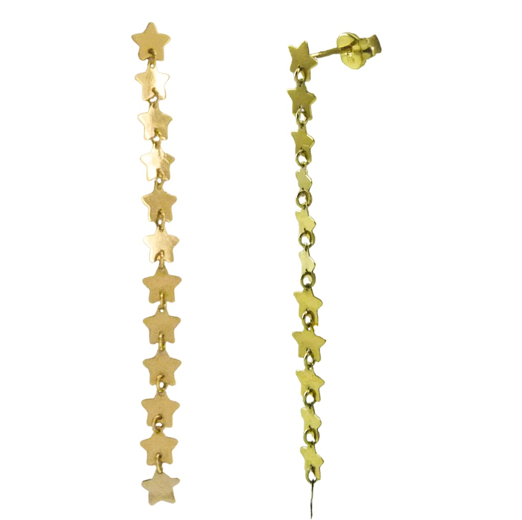 50MM STAR DANGLE EARRINGS.