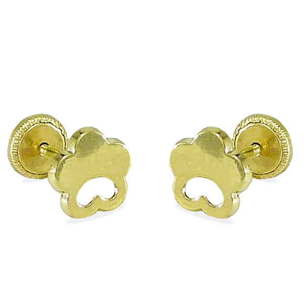 6MM FLOWER STUD EARRINGS.