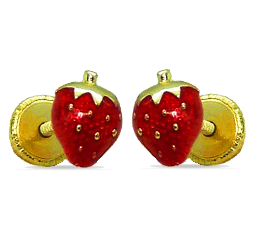 PENDIENTES FRESA ESMALTE 7MM TORNILLO