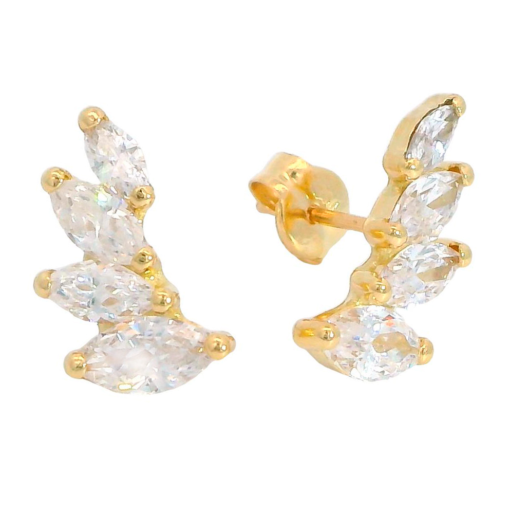 10MM EAR CLIMBER EARRINGS.PUSH BACK