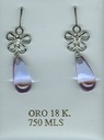 PENDIENTES LUNA CON CIRCONITAS.5MM.TORNILLO.