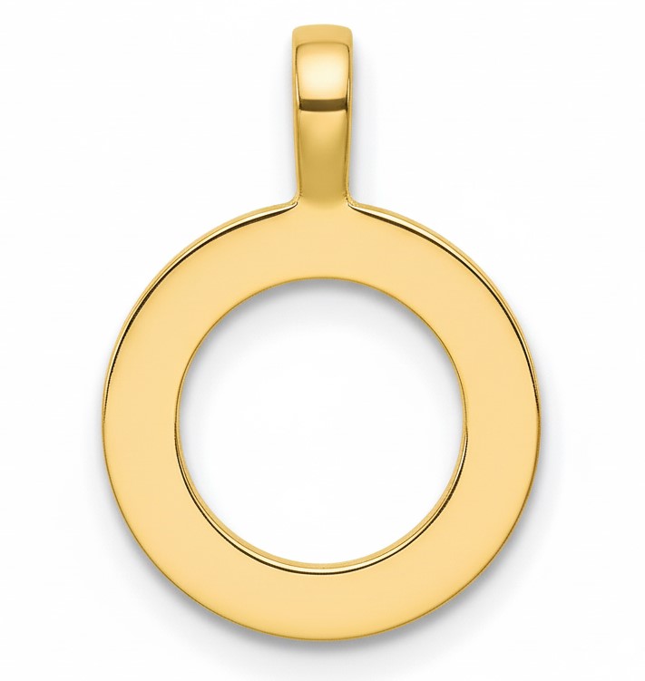 INITIAL "O" PENDANT.10MM.