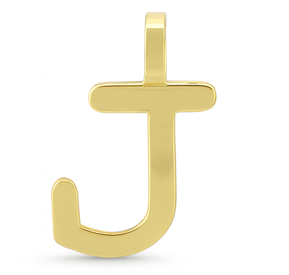 INITIAL "J" PENDANT.10MM.