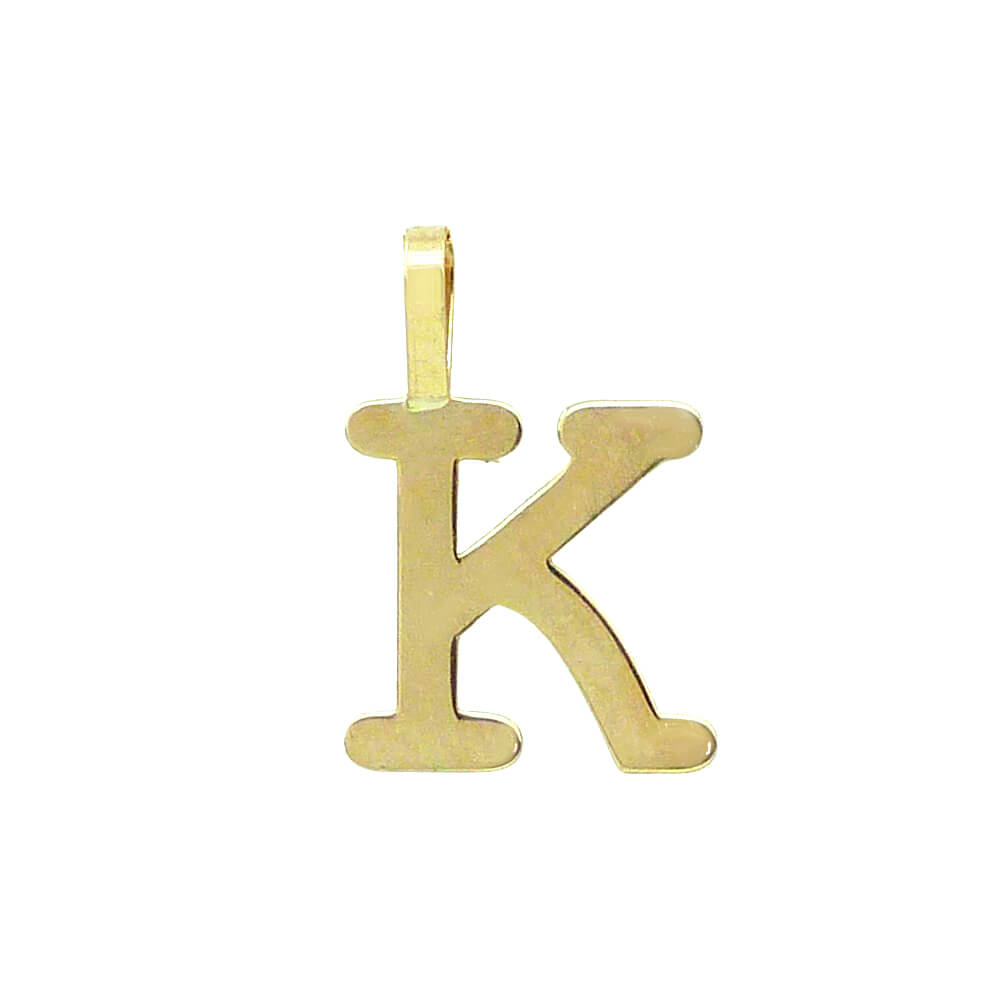 INITIAL "K" PENDANT.10MM.