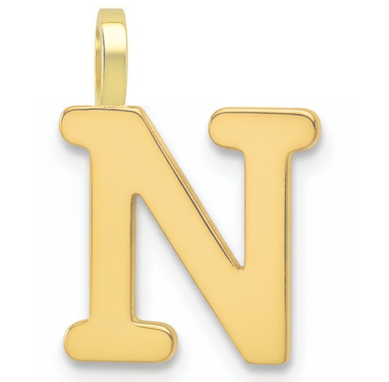 INITIAL "N" PENDANT.10MM.