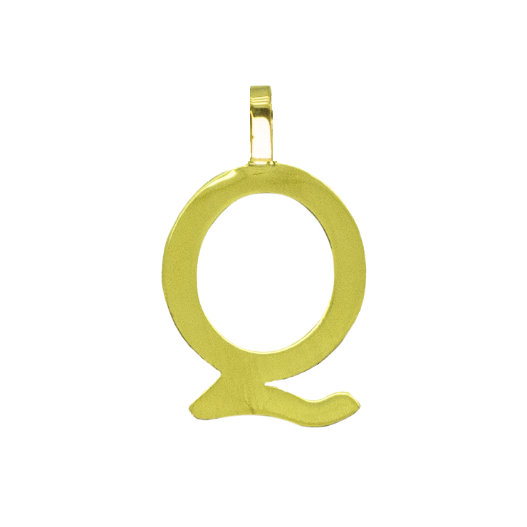 INITIAL "Q"PENDANT.10MM.