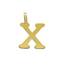 INITIAL "X" PENDANT.10MM.