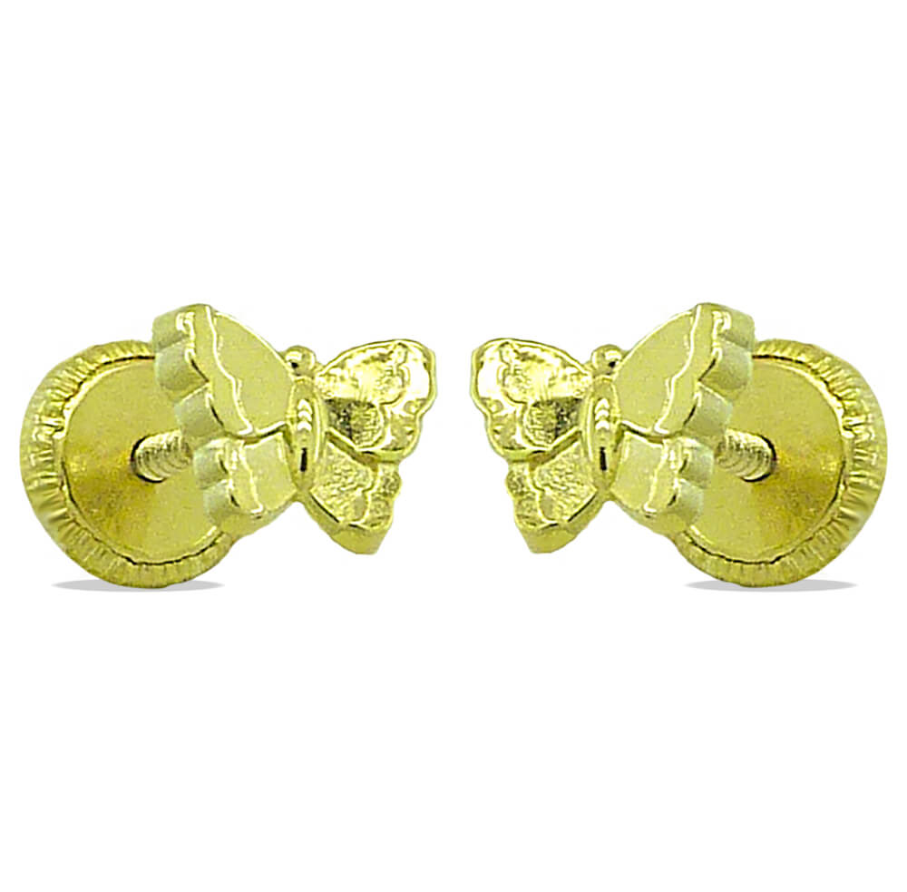 PENDIENTES MARIPOSA  6MM.TORNILLO