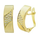 14x5MM LEVERBACK EARRINGS WITH CZ.