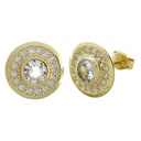 11MM ROUND STUD EARRINGS.