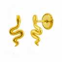 PENDIENTES SERPIENTE 9MM.ROSCA.