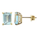 PENDIENTES SKYBLUE 7x5MM.PRESION.