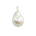 FRESHWATER BAROQUE PEARL PENDANT.