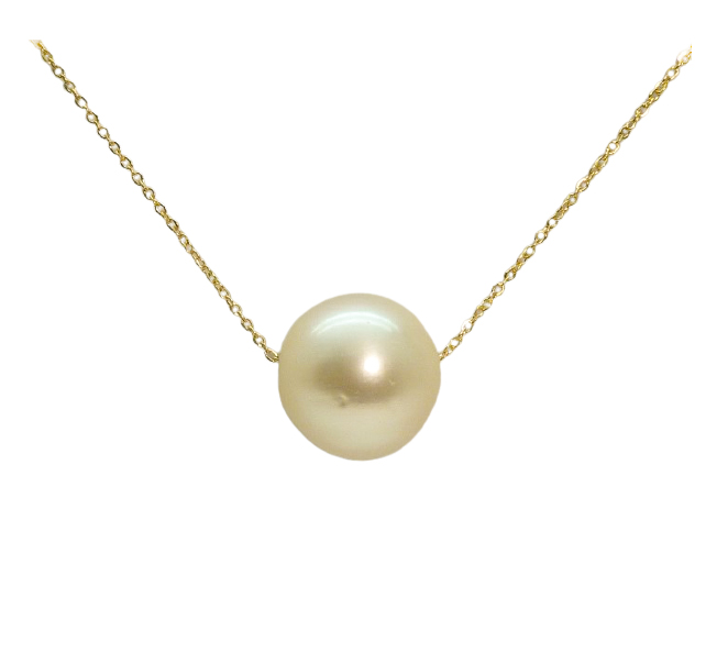 9MM FRESHWATER PEARL NECKLACE.45CM CHAIN.