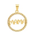 COLGANTE REDONDO MAMA CON CIRCONITAS.15MM