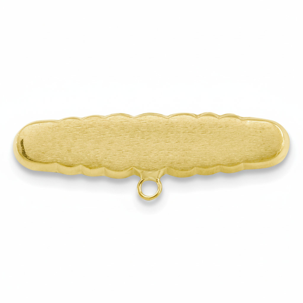 BROCHE BEBE MATIZADO 30x9MM