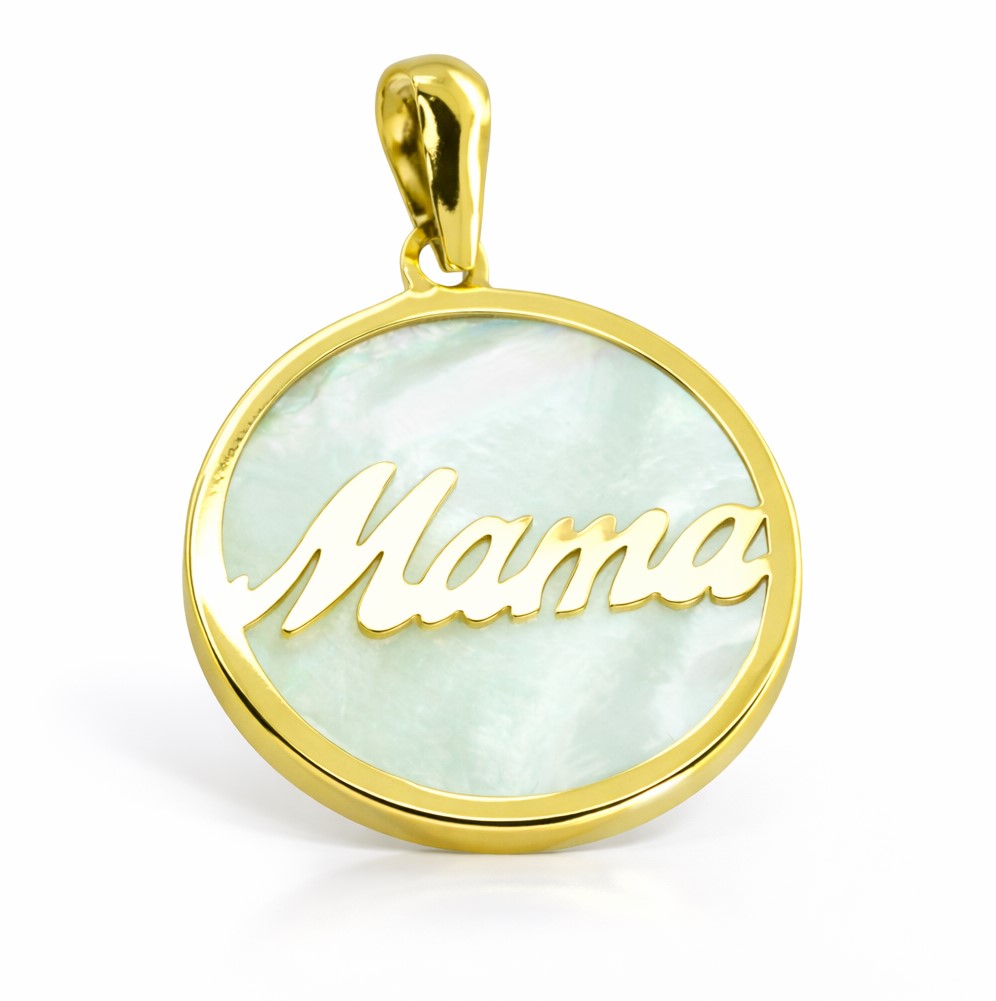 17MM MOTHER OF PEARL MUM PENDANT