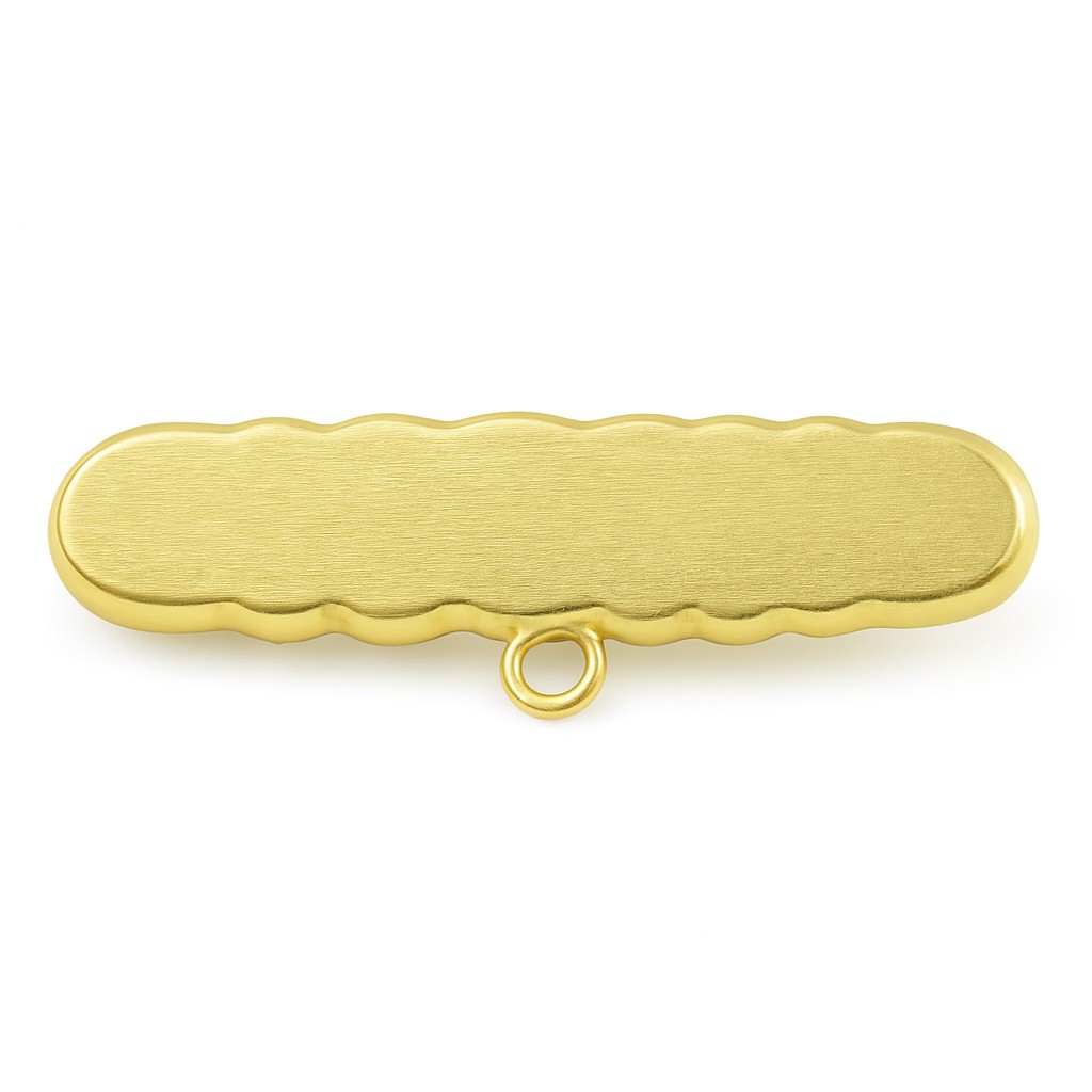 BROCHE BEBE  MATIZADO 30x9MM